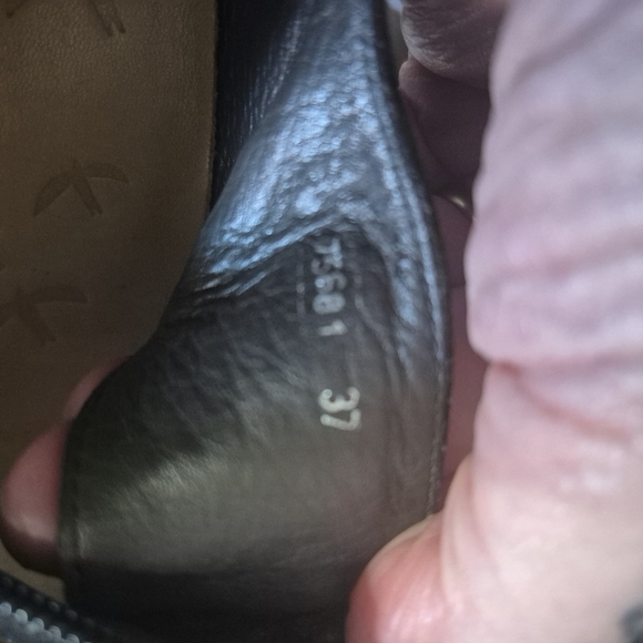 Chie Mihara Black Suede MaryJane Side Zip Heel Shoe Bootie Size 37 US 7 - Picture 4 of 12